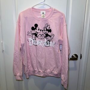 NWT Disney Parks Disneyland Mickey Mouse Minnie Mouse Heart Unisex Sweatshirt